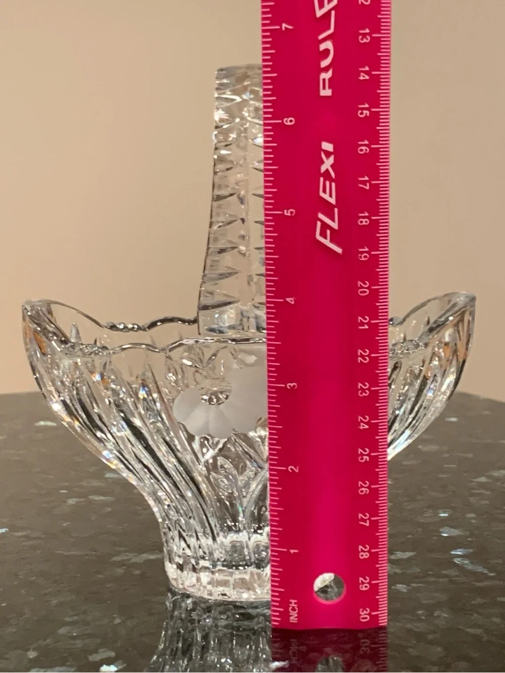 Vintage Princess House 24% Lead Crystal Basket #825 – Made in Germany - Medium